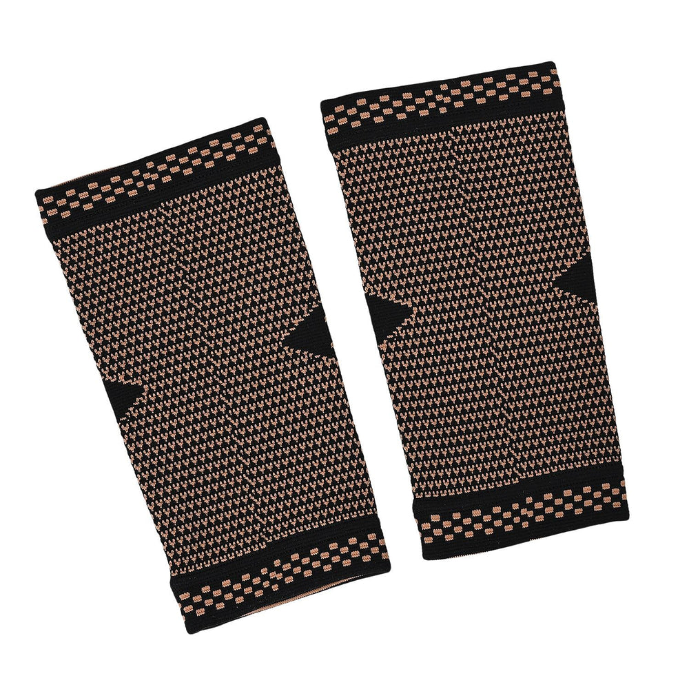 Copper Infused Arm Compression Sleeve for Pain Relief & Support (Size M) - Black