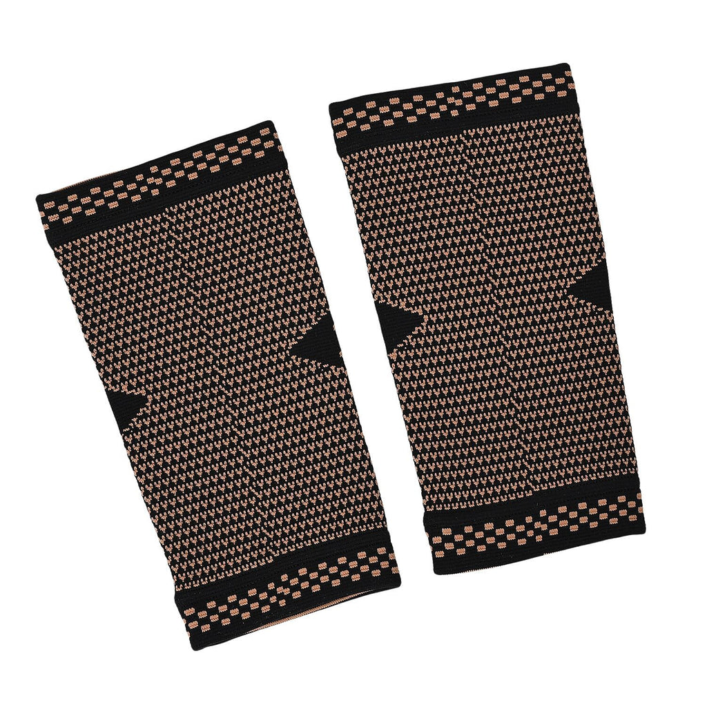 Copper Infused Arm Compression Sleeve for Pain Relief & Support (Size M) - Black