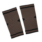 Copper Infused Arm Compression Sleeve for Pain Relief & Support (Size M) - Black
