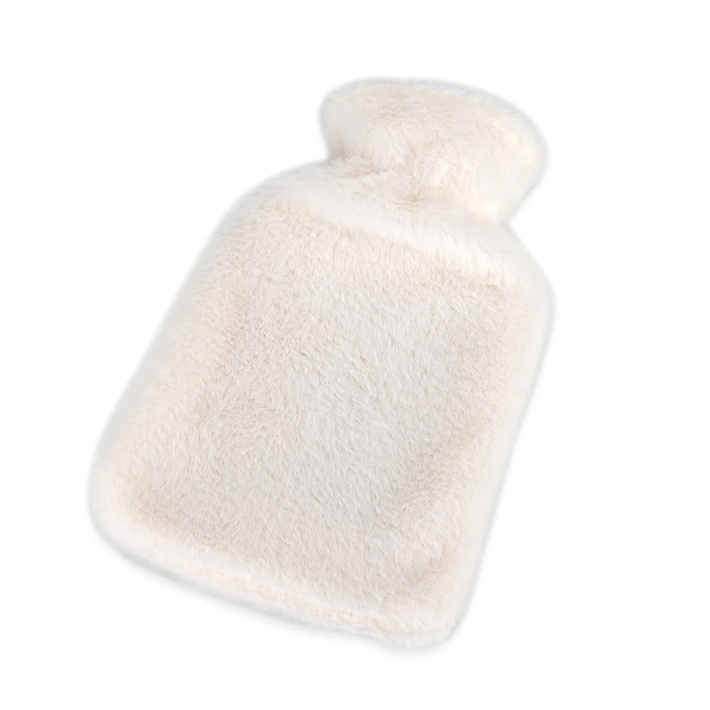 1000ML Hot Water Bottle with Socks - White