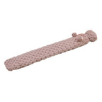 Reusable Long Hot Water Bottle with Plush Cover - Pink