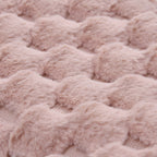 Reusable Long Hot Water Bottle with Plush Cover - Pink