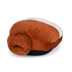 Huge Fluffy Warm Fleece Lined Multi Purpose Hot Water Bottle for your Hands, Feet- 2000ml Brown