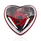 Heart Ring Box (Size 7x7x7 cm) - Red