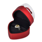 Heart Ring Box (Size 7x7x7 cm) - Red