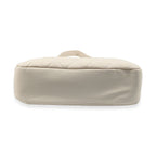 Heart and Soul Valentino Orlandi Elegant Quilted Crossbody Bag with V Logo - Cream