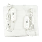 CUQOO Premium Heated Blanket with 3 Heat Setting & LED Indicator Light (King Size 167x137 cm) - White