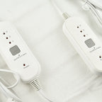 CUQOO Premium Heated Blanket with 3 Heat Setting & LED Indicator Light (King Size 167x137 cm) - White