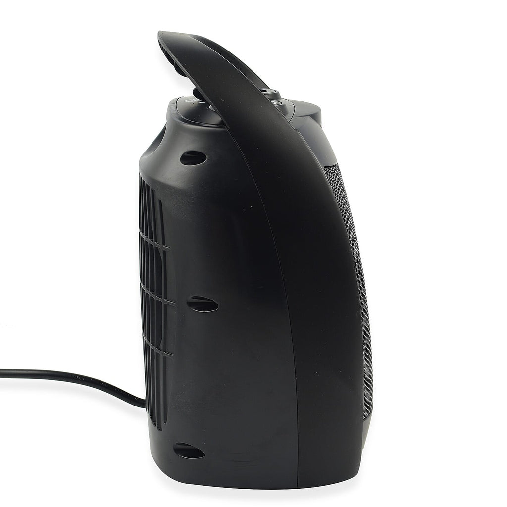 Set of 2 Portable Electric Small Heater - Black