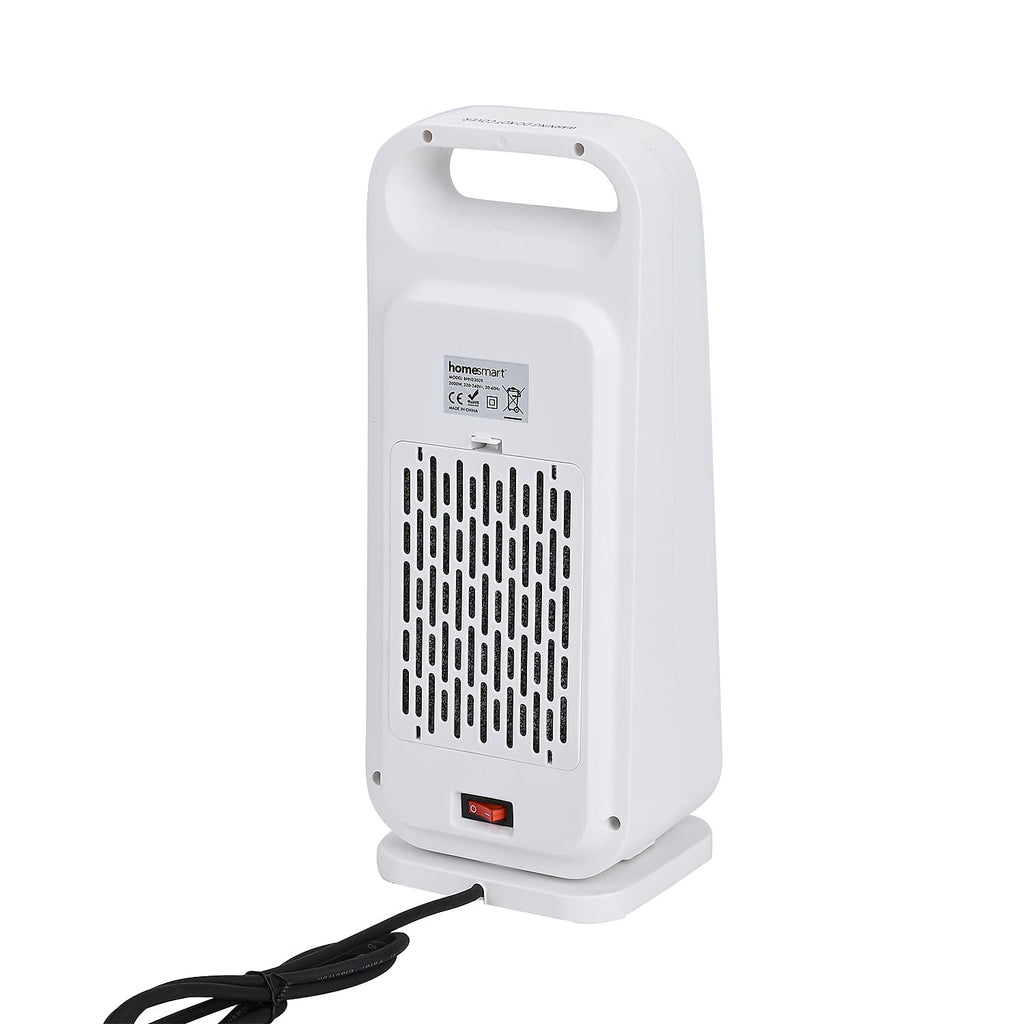 Portable Electric Ceramic Heater-  Bladeless Design With LED Touch Screen & Remote Contol- provides fast and uniform heating- White