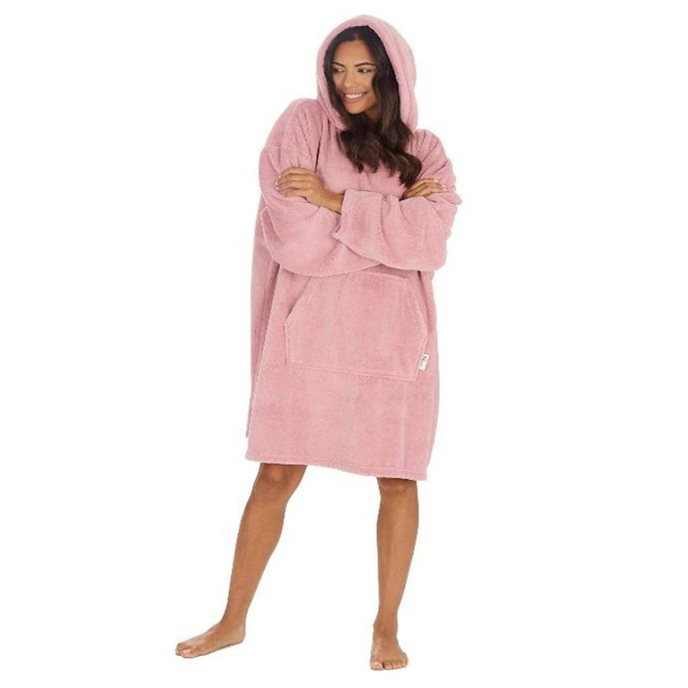 Heavyweight Oversized Fleece Hoodie - Pink