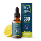 Hemp Heros- 1500mg Organic CBD Drops - 30ml (Lemon) - THE MOST POWERFUL FORMULA - 1500 MG