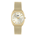 Henry London Vintage Square Round  White Silver Dial 3 ATM Water Resistant Watch