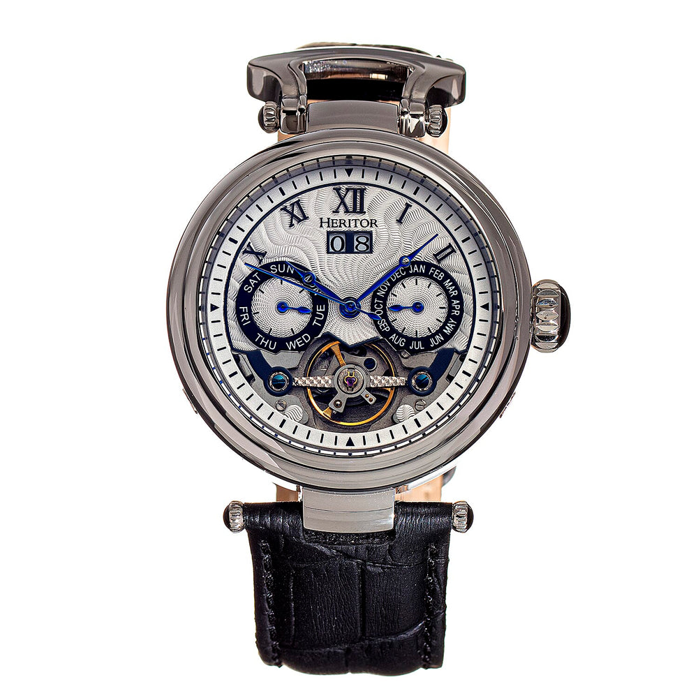 Heritor Digital Mens Watch in Stainless Steel