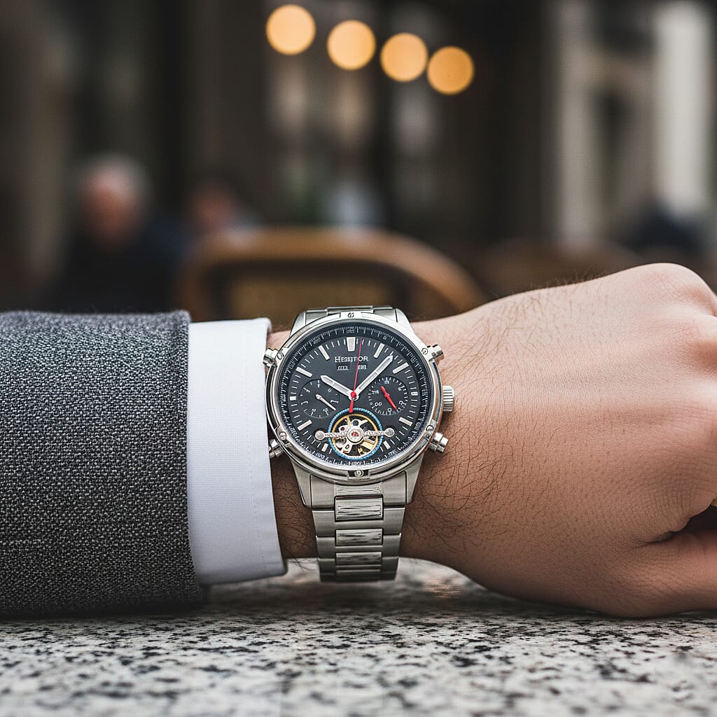 Heritor Automatic Mens Watch in Stainless Steel