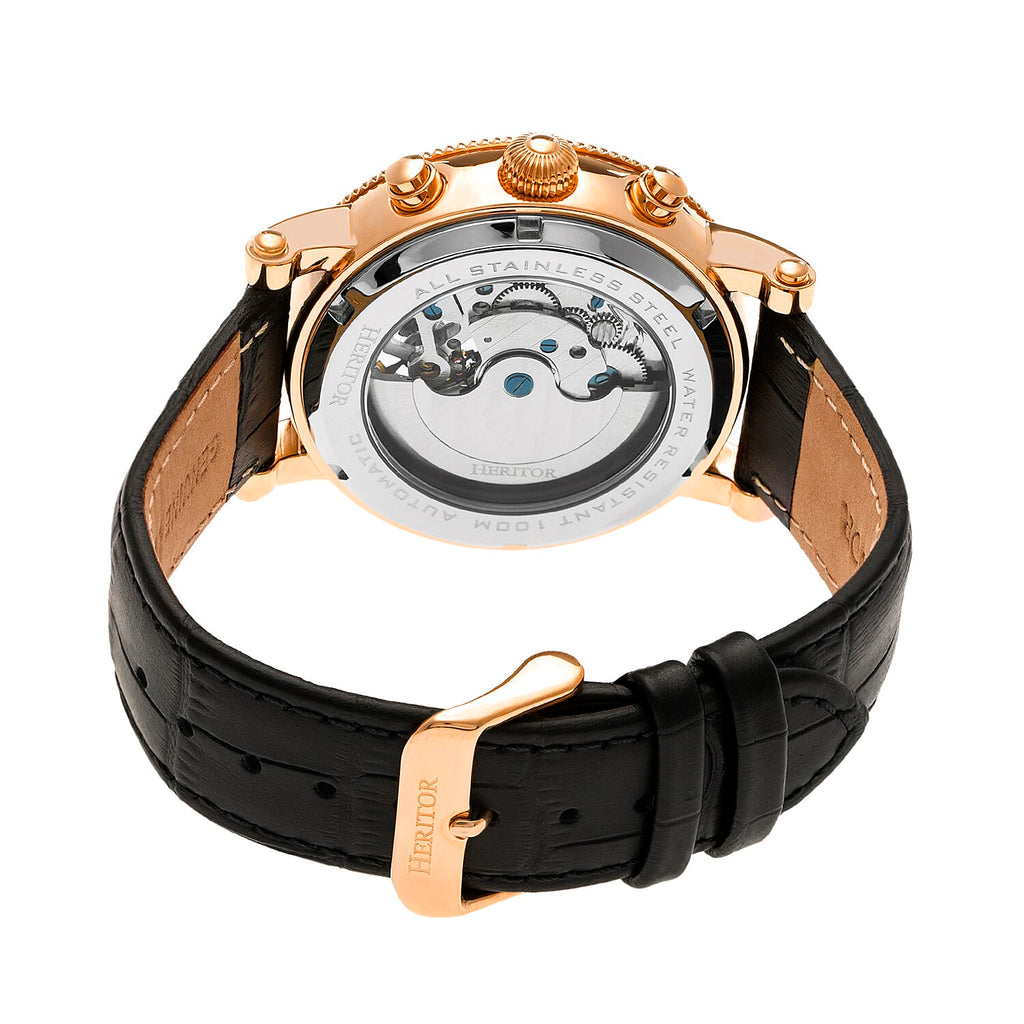 Heritor Automatic Mens Watch in Stainless Steel