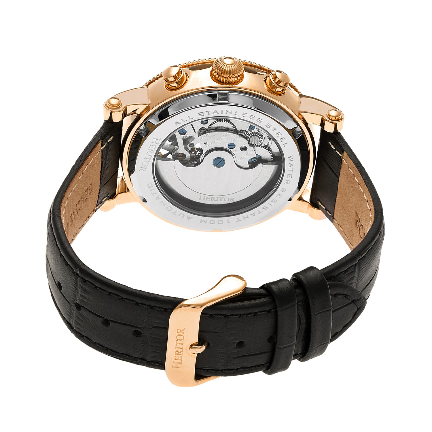 Heritor Automatic Mens Watch in Stainless Steel