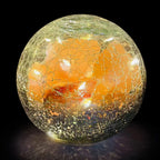 Himalayan Crackle Ball Salt Lamp - Silver