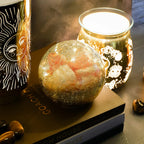 Himalayan Crackle Ball Salt Lamp - Silver