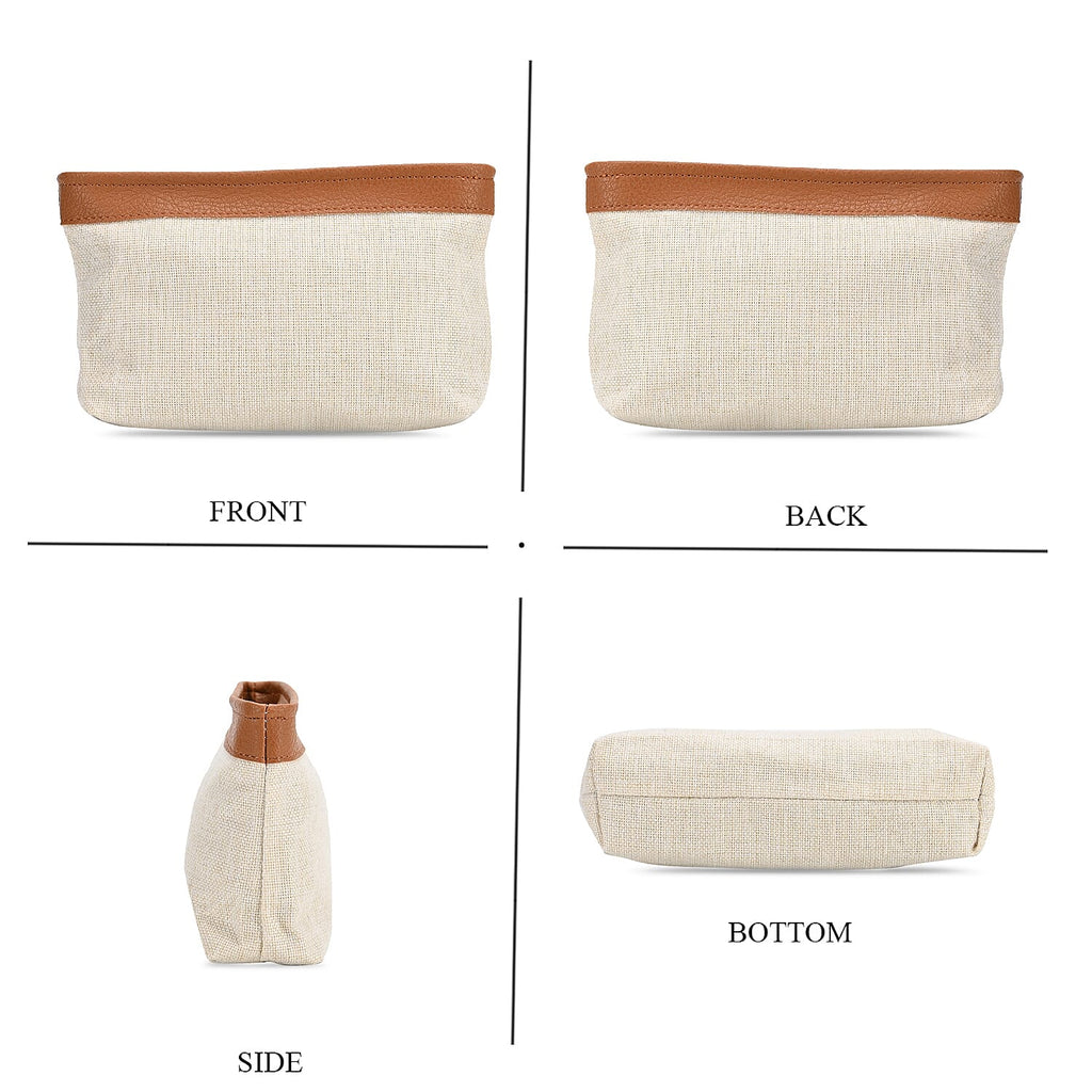 Hobo Crossbody with Detachable Small Cosmetic Bag - Tan