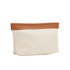 Hobo Crossbody with Detachable Small Cosmetic Bag - Tan