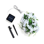 White LED Flower String Lights - 20 Warm White LEDs, 300mAh Rechargeable Battery (included) - 180cm