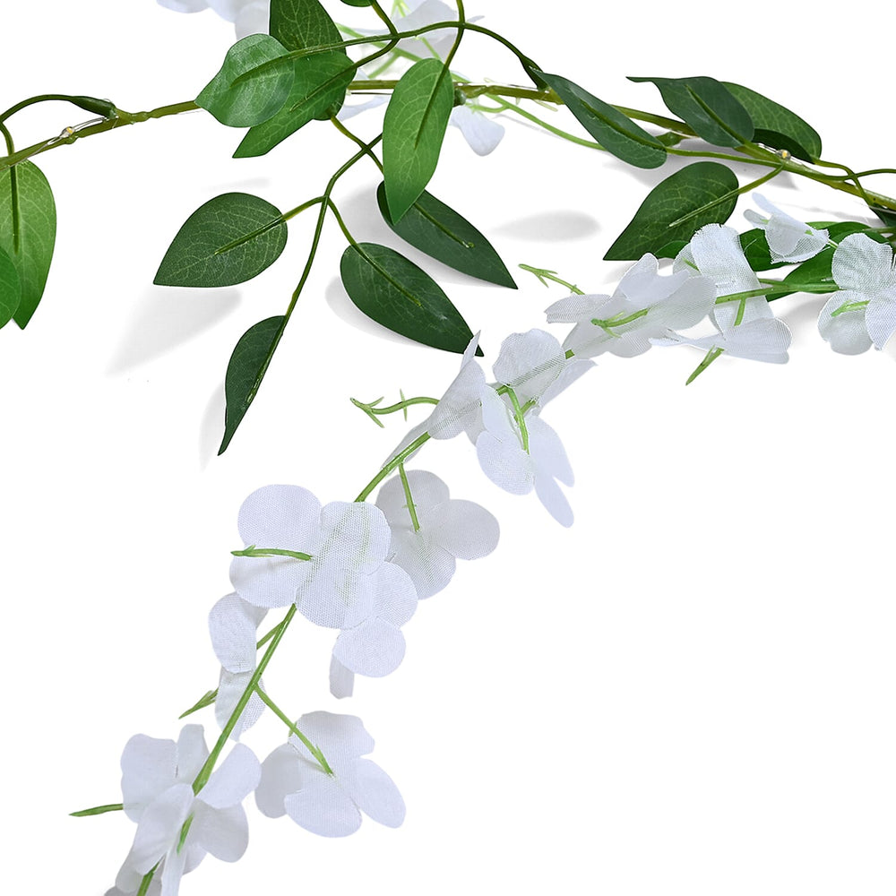 White LED Flower String Lights - 20 Warm White LEDs, 300mAh Rechargeable Battery (included) - 180cm