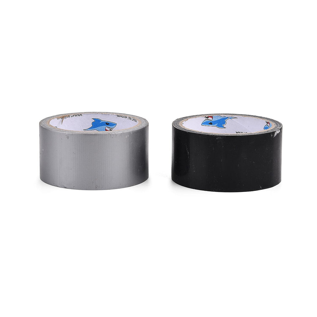 Set of 6 Heavy-Duty Duct Tape Rolls - 3 Black - 3 Grey