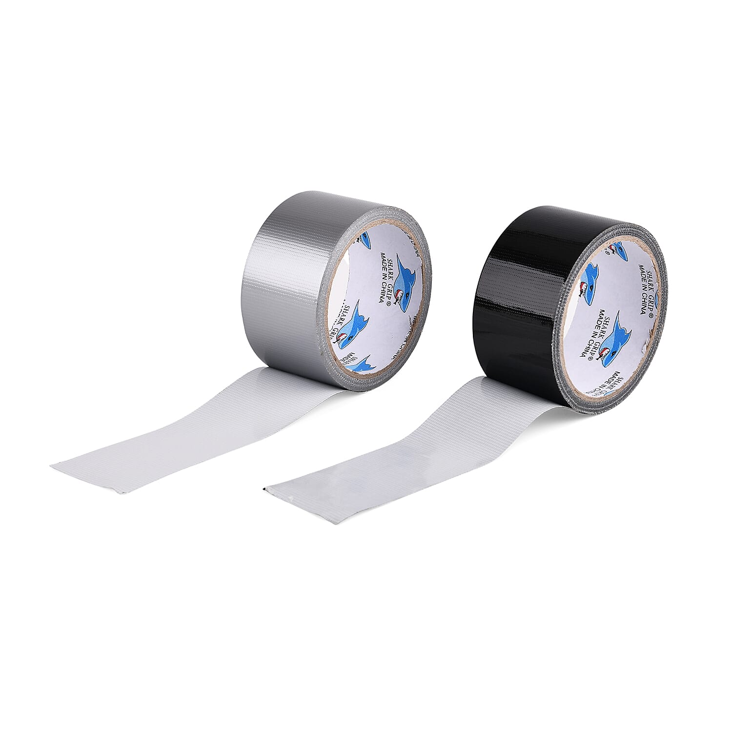 Set of 6 Heavy-Duty Duct Tape Rolls - 3 Black - 3 Grey
