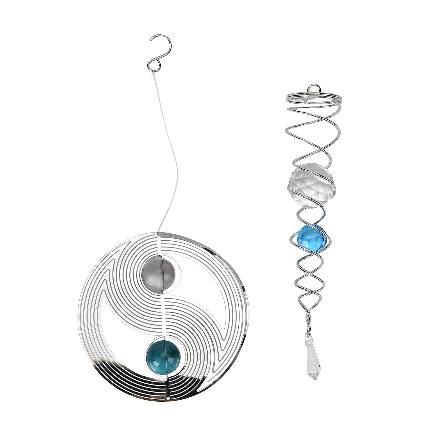 Hanging Magic Kinetic Sculpture Eight Diagrams Wind Spinner -  Multicolor