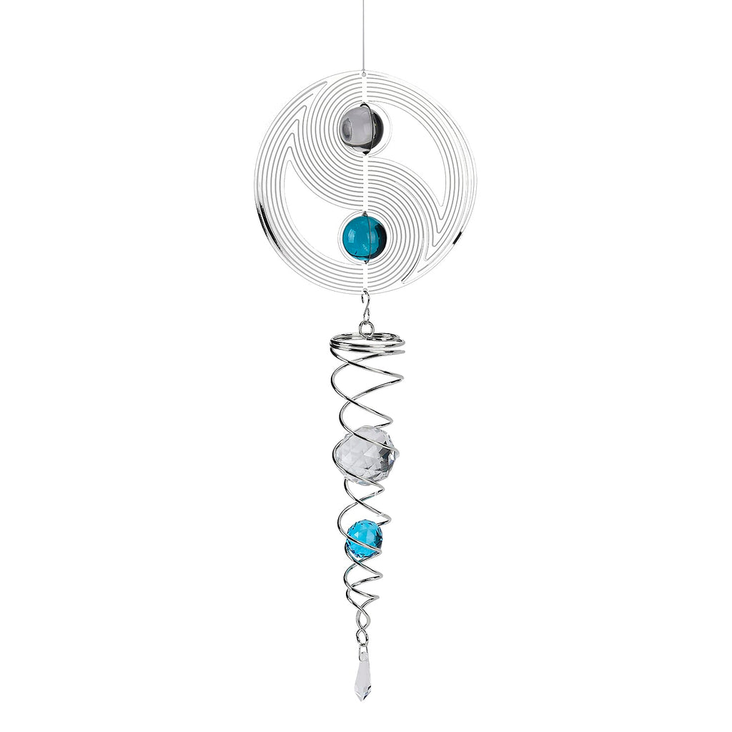 Hanging Magic Kinetic Sculpture Eight Diagrams Wind Spinner -  Multicolor
