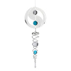 Hanging Magic Kinetic Sculpture Eight Diagrams Wind Spinner -  Multicolor