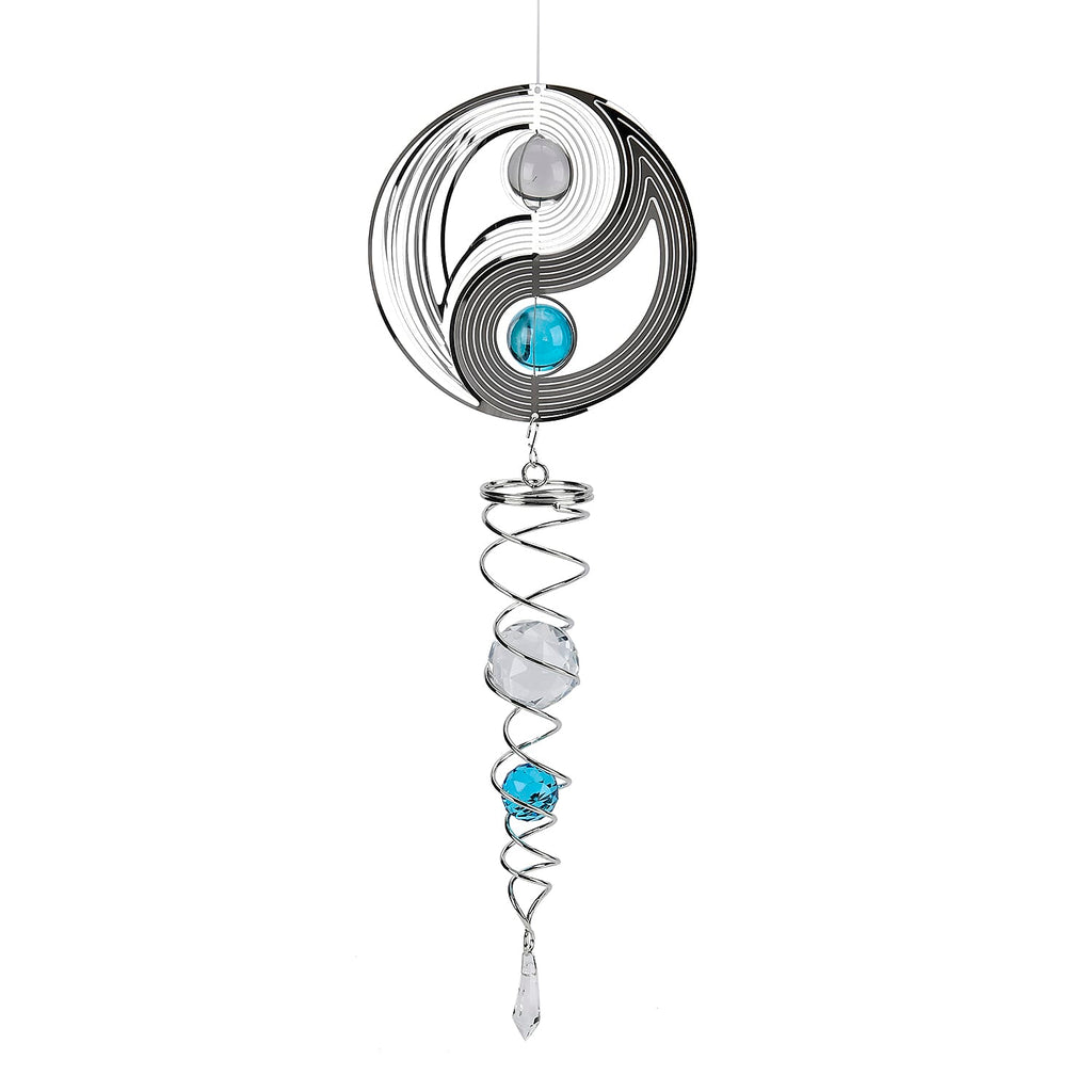 Hanging Magic Kinetic Sculpture Eight Diagrams Wind Spinner -  Multicolor