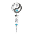 Hanging Magic Kinetic Sculpture Eight Diagrams Wind Spinner -  Multicolor