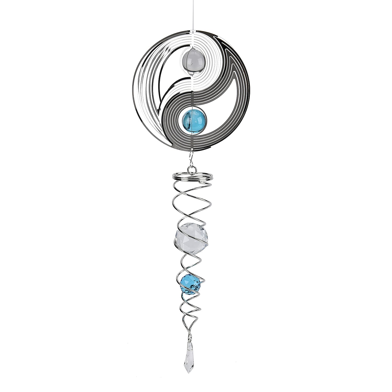 Hanging Magic Kinetic Sculpture Eight Diagrams Wind Spinner -  Multicolor