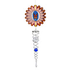 Hanging Magic Kinetic Sculpture Butterfly Wind Spinner - Multicolor