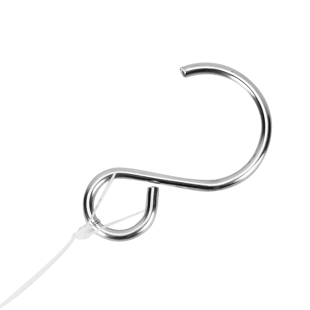 Hanging Magic Kinetic Sculpture Zigzag Circle Wind Spinner - Silver