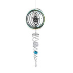 Hanging Magic Kinetic Sculpture Hamsa Hand Wind Spinner - Multicolor