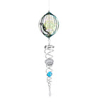 Hanging Magic Kinetic Sculpture Hamsa Hand Wind Spinner - Multicolor