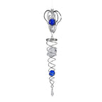 Hanging Magic Kinetic Sculpture Butterfly Wind Spinner  - Silver