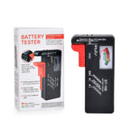 Battery Tester (Works with all Standard - Rechargeable Batteries) - Red - Black