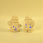 Christmas Ceramic Paint Set With LED Light, Inc. Snowman - Santa, Paint Colours and Brushes