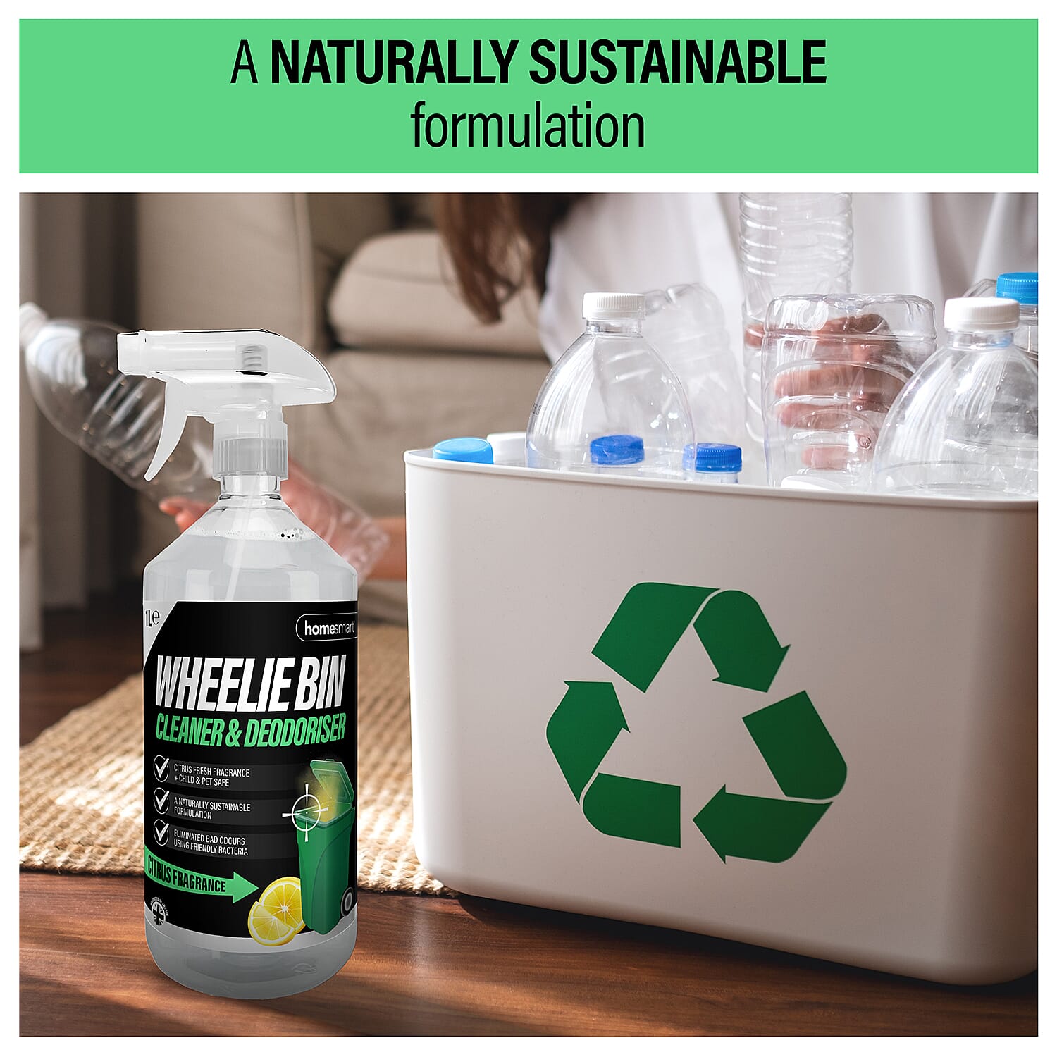 Home Smart Happy Bin Cleaner-Deodoriser - 500ml