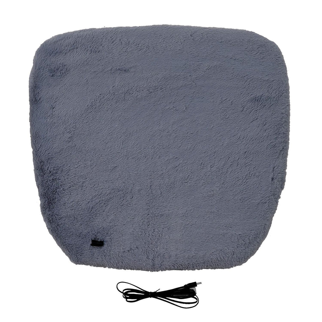 Sherpa Lined Heat Cushion with Gel Honeycomb Filling - USB Cable (Size 48x45 Cm)