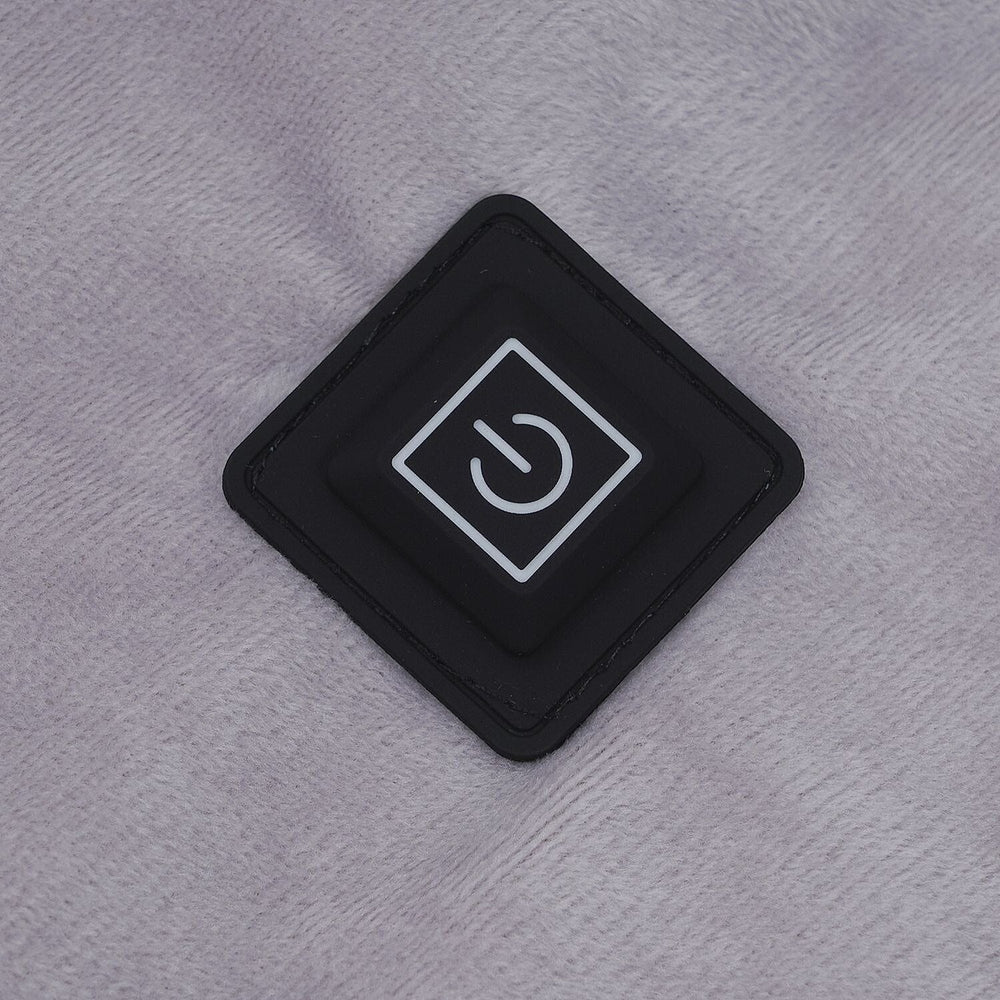 Sherpa Lined Heating Relief Blanket with USB Cable (Size 95x70 Cm)