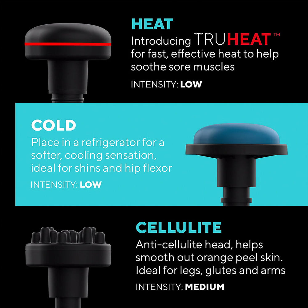 Homedics Pro Massage Gun (EU Plug with UK Adaptor) - Grey