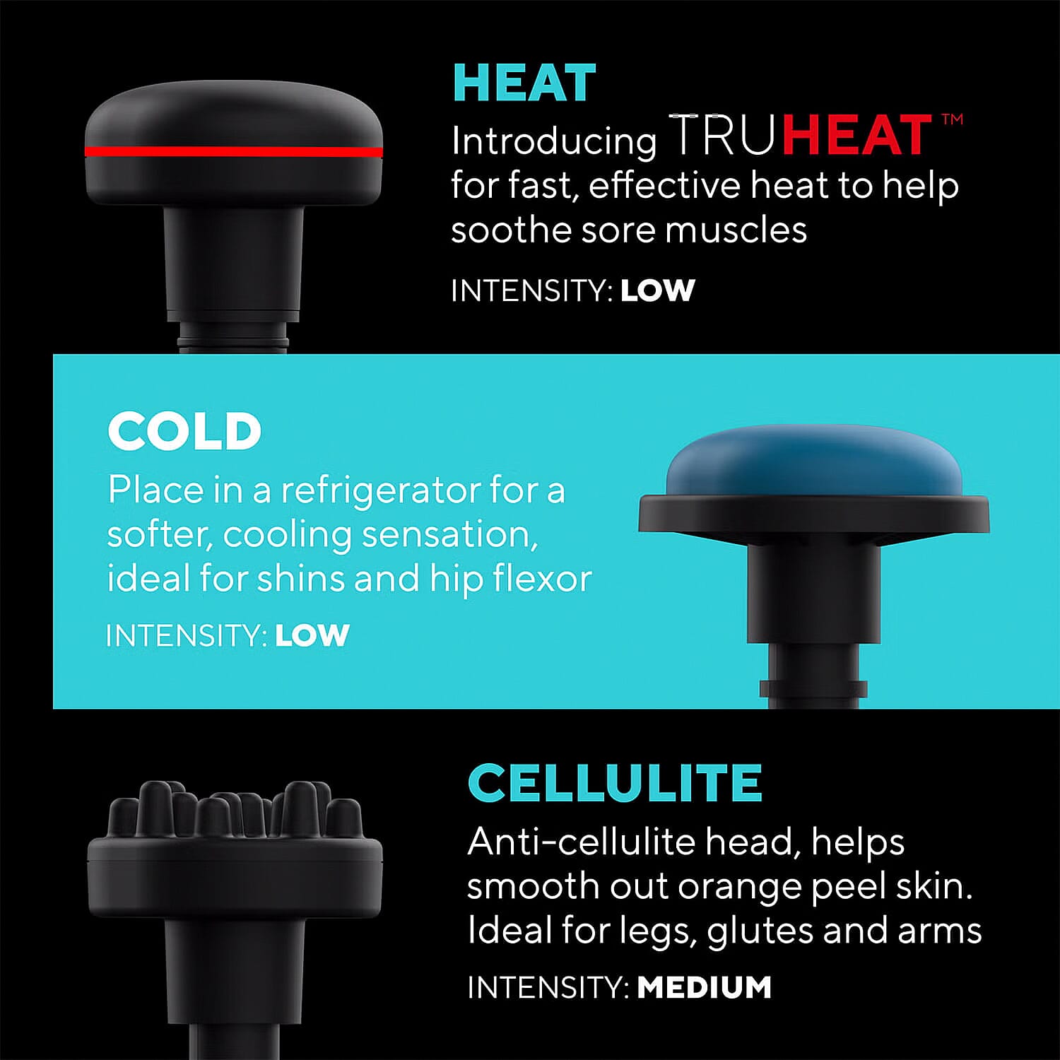 Homedics Pro Massage Gun (EU Plug with UK Adaptor) - Grey