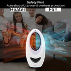 Biggest TV Offer - Energy Efficient 2-In-1 Cooling Fan and Bladeless Heater With Optional Ambient Lights & Remote
