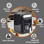 LIQUIDATION DEAL - Homesmart 3.5L Digital Air Fryer - Crisp, Roast, Bake - With Less Oil - 10 Menu Options- Black & Gold