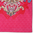 Homesmart 3-Piece Printed Duvet Set with Pillow Covers & Storage Bag (Size King) - Fushia